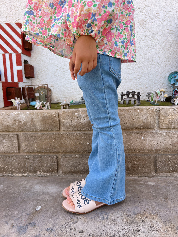 Kolly Flare Denim Blue - Sun Peony Coconut