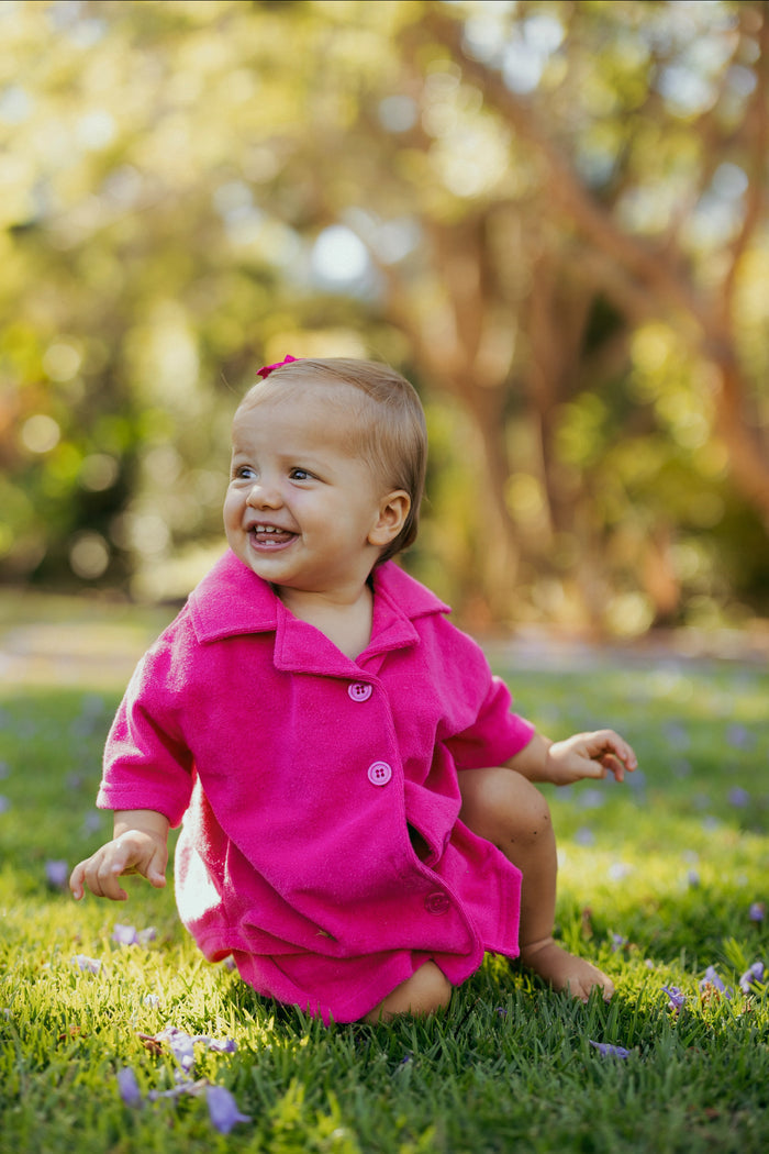 Lauren Luyendyk x SPC Kid's Terry Shirt / Pink - Sun Peony Coconut