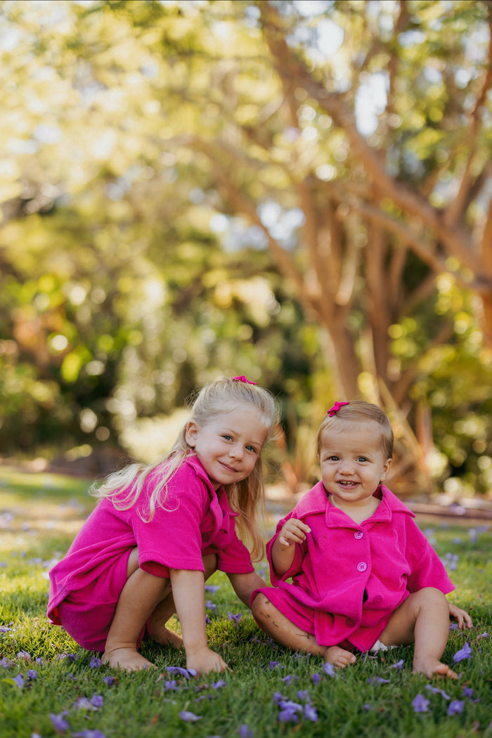 Lauren Luyendyk x SPC Kid's Terry Shirt / Pink - Sun Peony Coconut