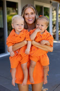 Lauren Luyendyk x SPC Kid's Terry Short / Orange - Sun Peony Coconut