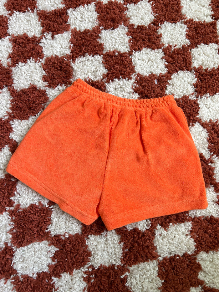 Lauren Luyendyk x SPC Kid's Terry Short / Orange - Sun Peony Coconut