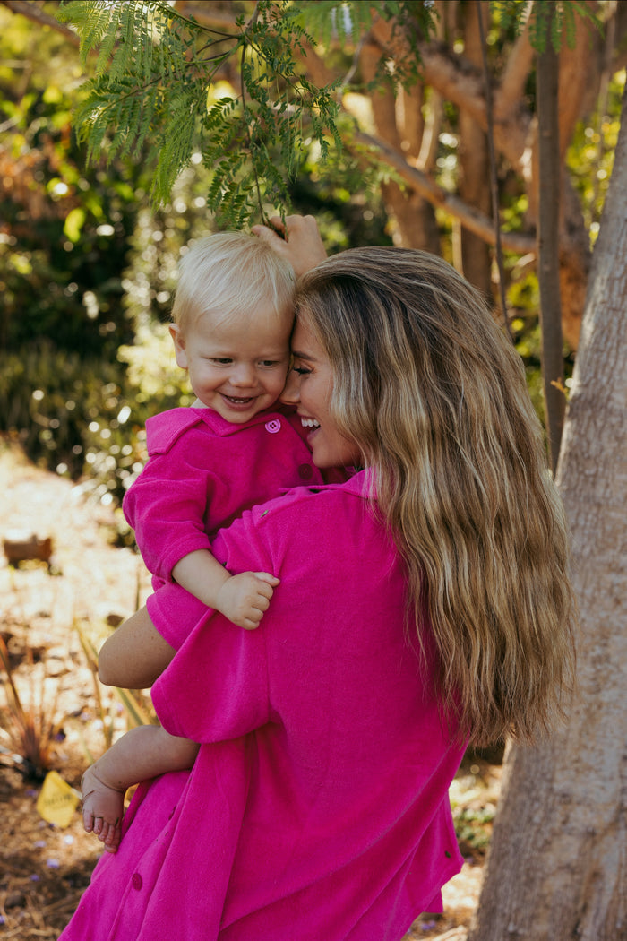 Lauren Luyendyk x SPC Kid's Terry Short / Pink - Sun Peony Coconut