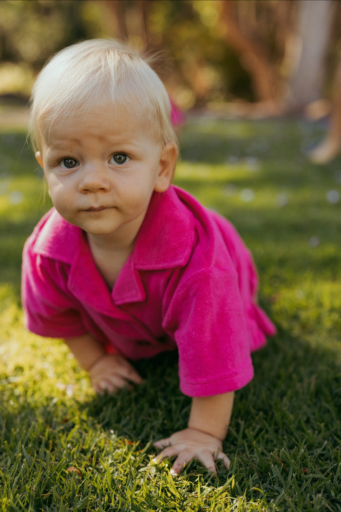 Lauren Luyendyk x SPC Kid's Terry Short / Pink - Sun Peony Coconut