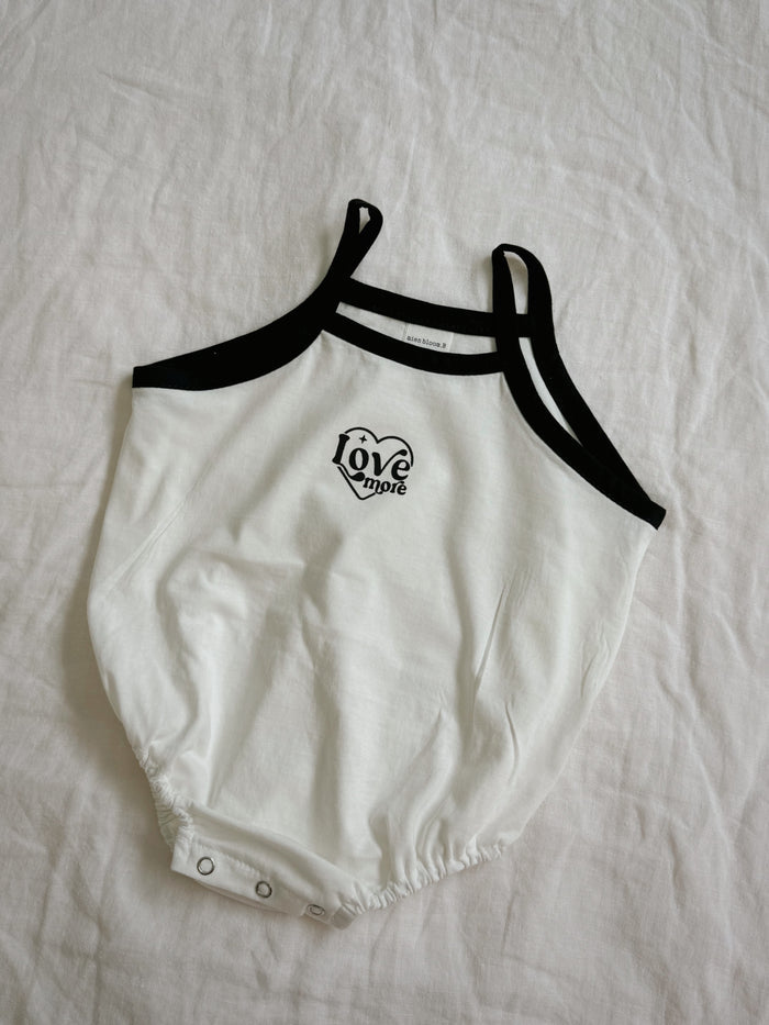 Love More Babygirl Bodysuit White - Sun Peony Coconut