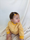 Margaret Gingham Top + Bloomer Set Yellow - Sun Peony Coconut
