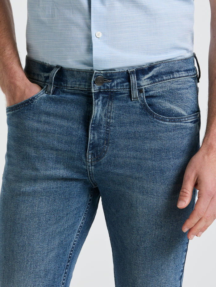 Medium Wash Indigo 5 Pocket Denim Pant (Medium Vintage)
