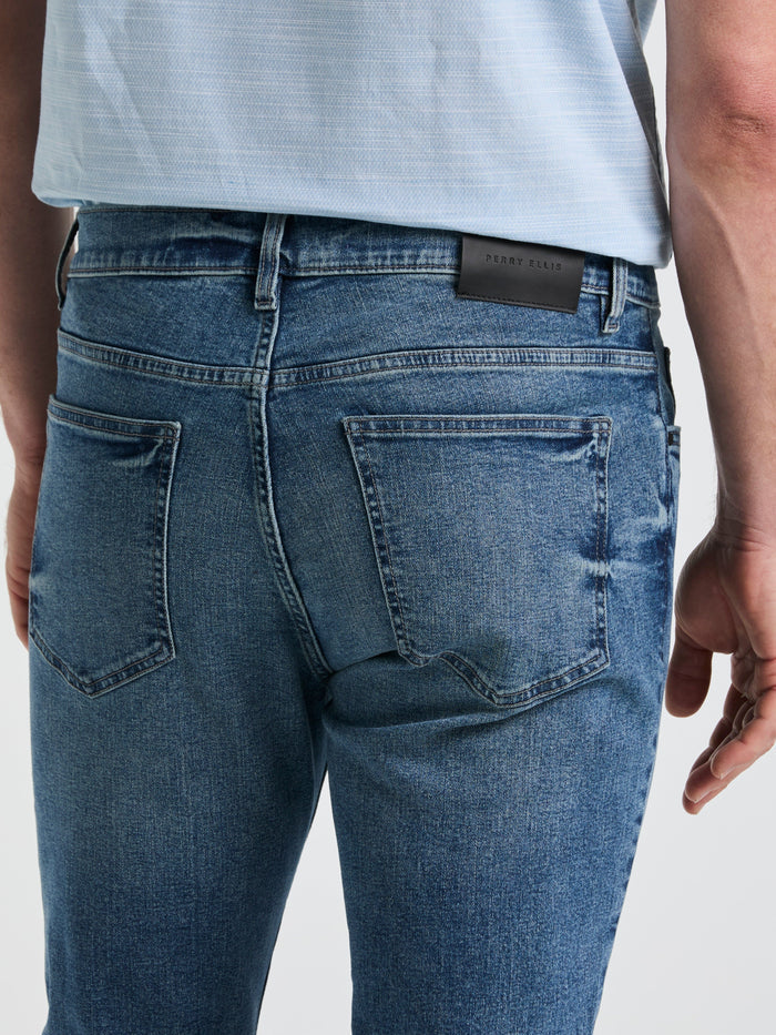 Medium Wash Indigo 5 Pocket Denim Pant (Medium Vintage)