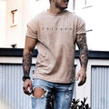 Men'S Fashion Casual Letter Printed T-Shirt