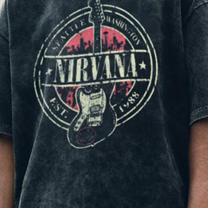 Men'S Fashion Letter Print Short Sleeve T-Shirt