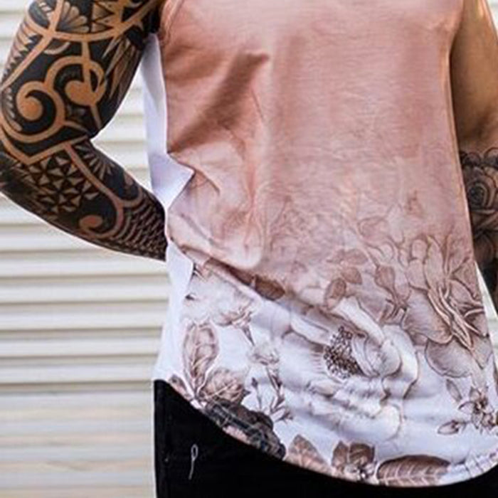 Men'S Floral Print Gradient Vest