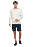 Men's long sleeve cool wash crew neck t-shirt