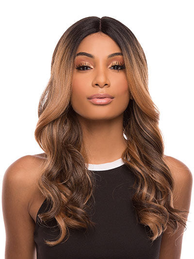 Ombre Brown Long Wavy Synthetic Wigs