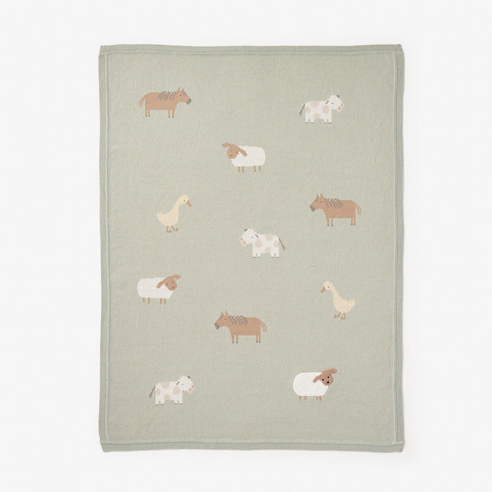 On the Farm Knit Blanket