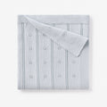 Pale Blue Pointelle Knit Baby Blanket
