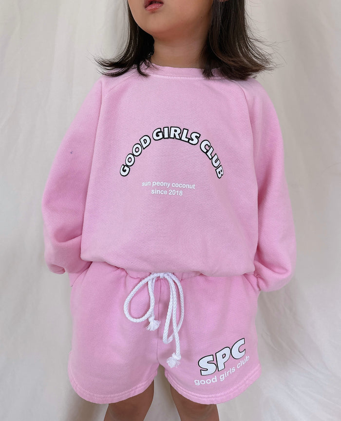 Peach Good Girls Club Short - Sun Peony Coconut