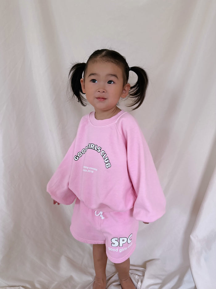 Peach Good Girls Club Short - Sun Peony Coconut