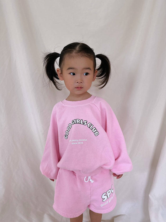Peach Good Girls Sweatshirt - Sun Peony Coconut