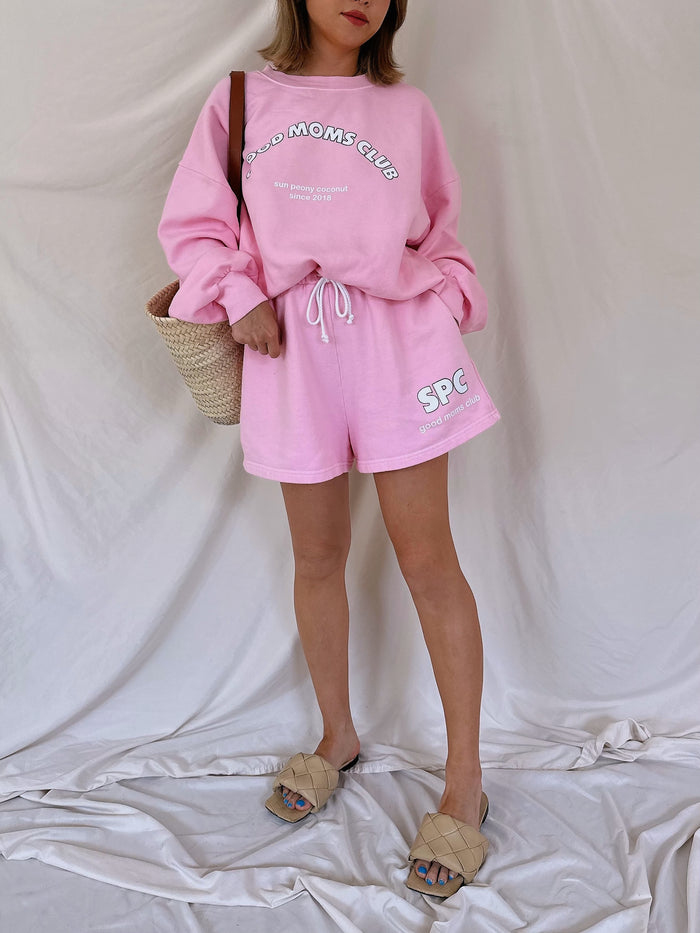 Peach Good Moms Club Short - Sun Peony Coconut