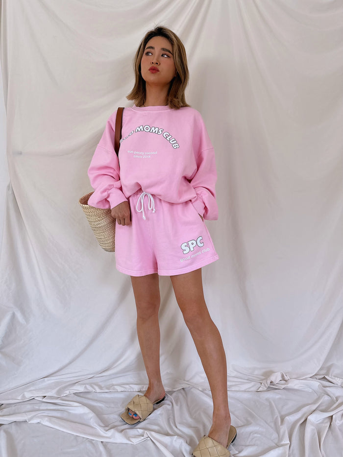 Peach Good Moms Club Short - Sun Peony Coconut