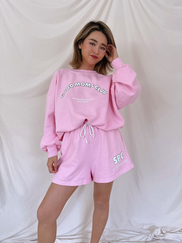Peach Good Moms Club Short - Sun Peony Coconut