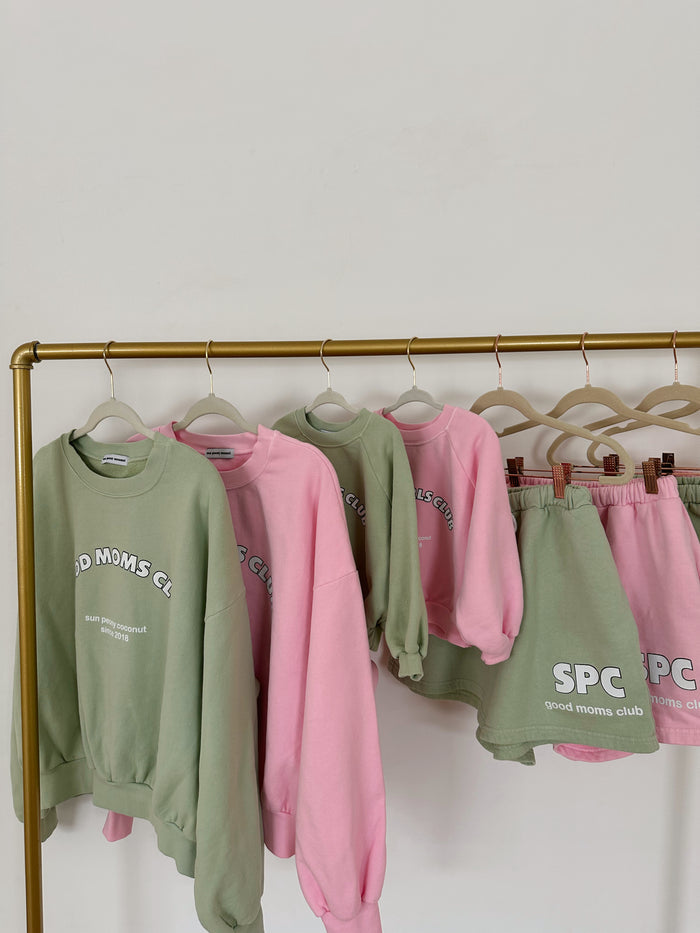 Peach Good Moms Club Short - Sun Peony Coconut