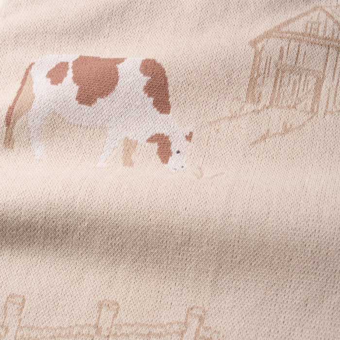 Petite Farmstead Knit Blanket