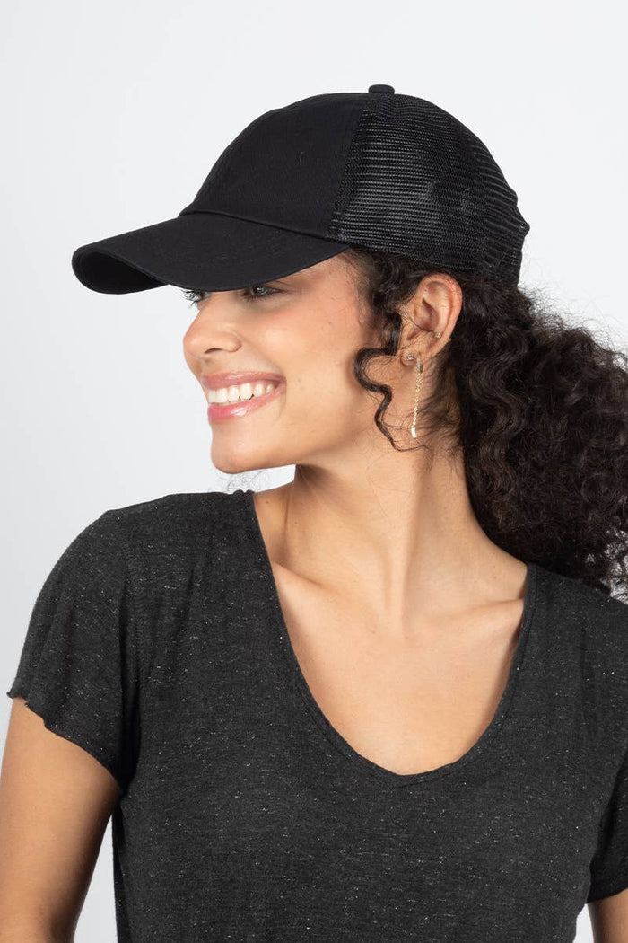 Pigment Washed Mesh Back Baseball Cap
