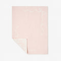 Pink Bows Feather Knit Baby Blanket
