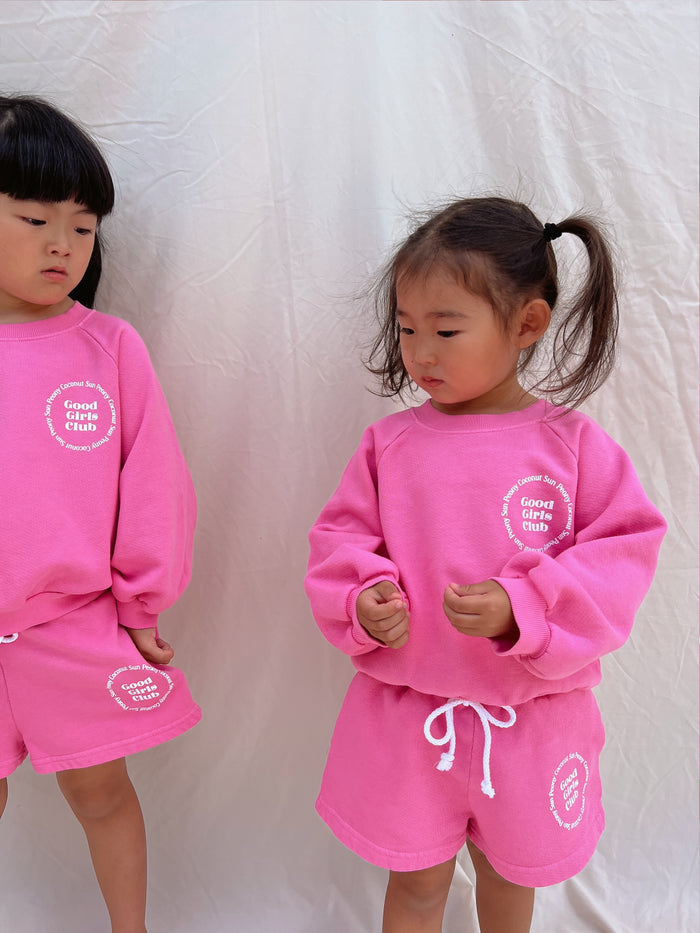 (PRE-ORDER) PINK GOOD GIRLS CLUB SHORT - Sun Peony Coconut