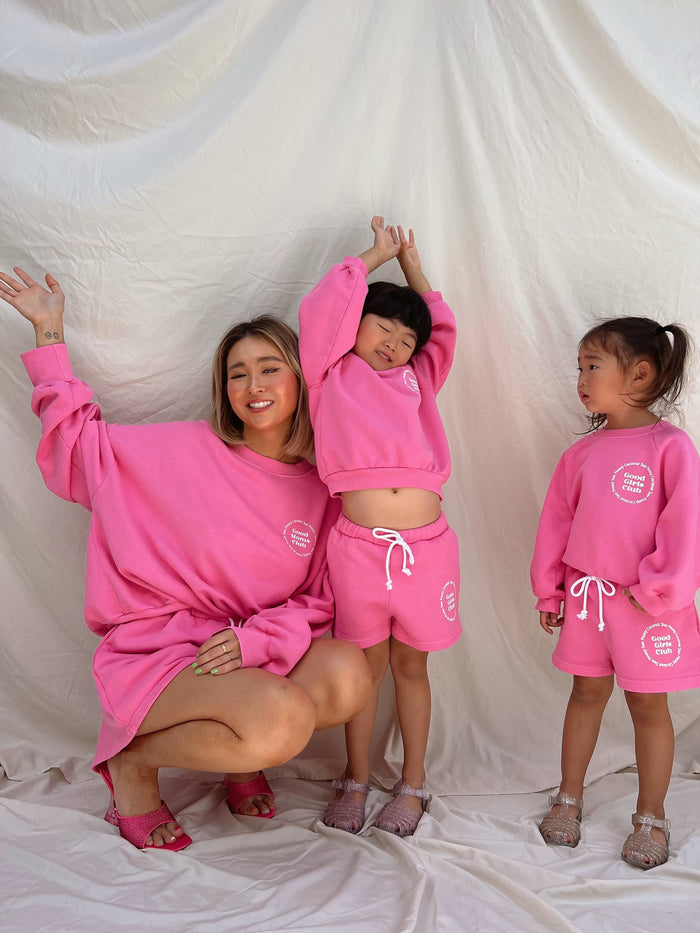 (PRE-ORDER) PINK GOOD GIRLS CLUB SHORT - Sun Peony Coconut