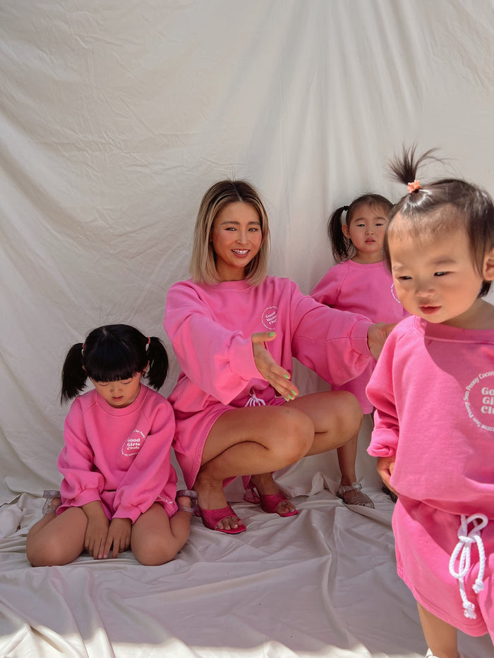 (PRE-ORDER) PINK GOOD GIRLS CLUB SHORT - Sun Peony Coconut