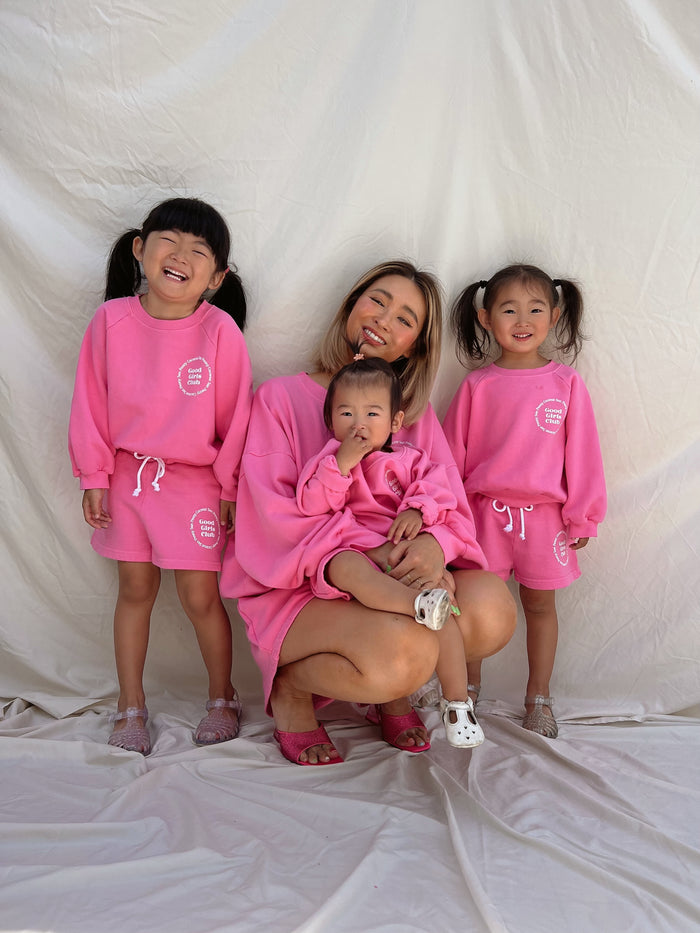 (PRE-ORDER) PINK GOOD GIRLS CLUB SHORT - Sun Peony Coconut
