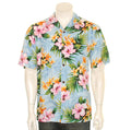 Pink Hibiscus Rayon Mens Aloha Shirt