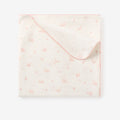 Pink Swan Print Organic Cotton Pointelle Baby Blanket
