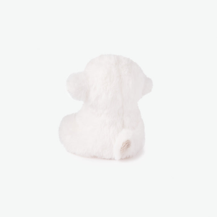 Plush Lamb Wooden Ring Rattle