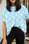 Polka Dot Pocket Top (S-XL)