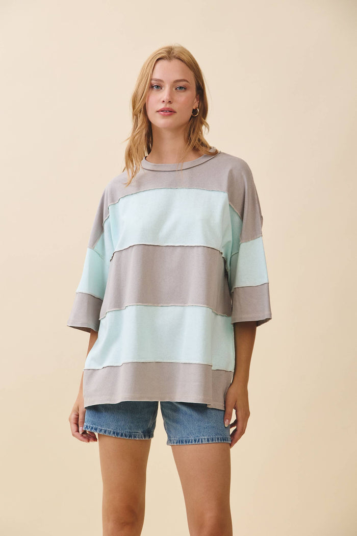 Polly Color Block Top