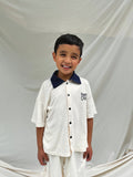 Potato Chips Shirt + Shorts Set White - Sun Peony Coconut