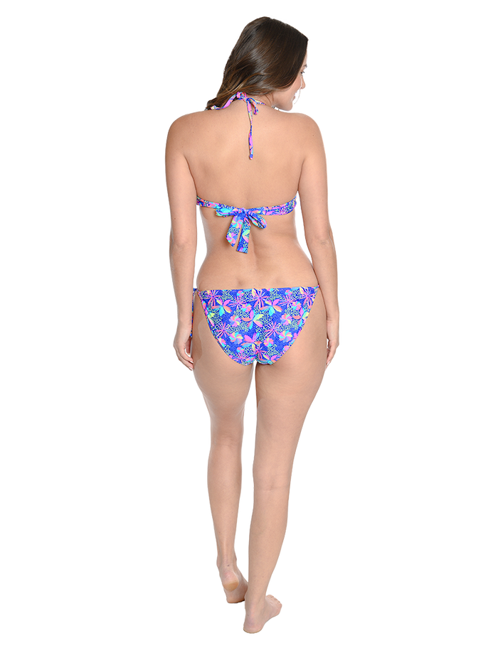 Push up top with underwire and string bikini pant