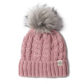 Recycled polyester beanie with Lining & faux fur pom