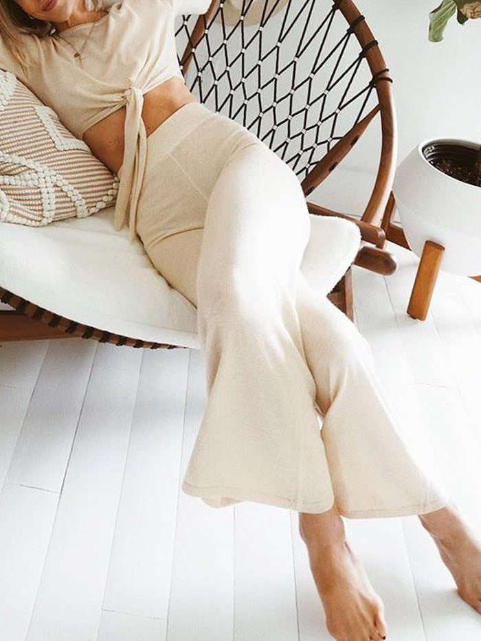 Round Neck Long Sleeve Loose Suit