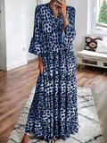 Sexy Leopard Print Long Dress