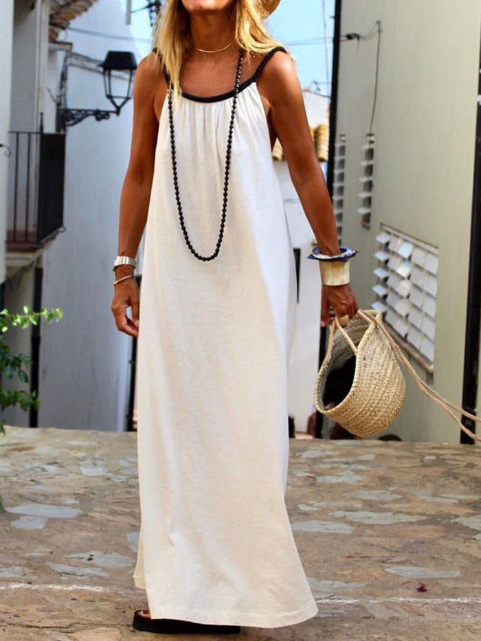 Simple Casual Loose Maxi Dress