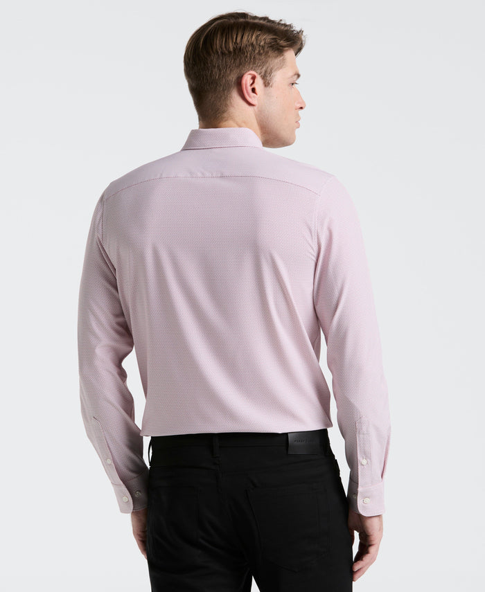 Slim Fit Float Pattern Shirt (Withered Rose)
