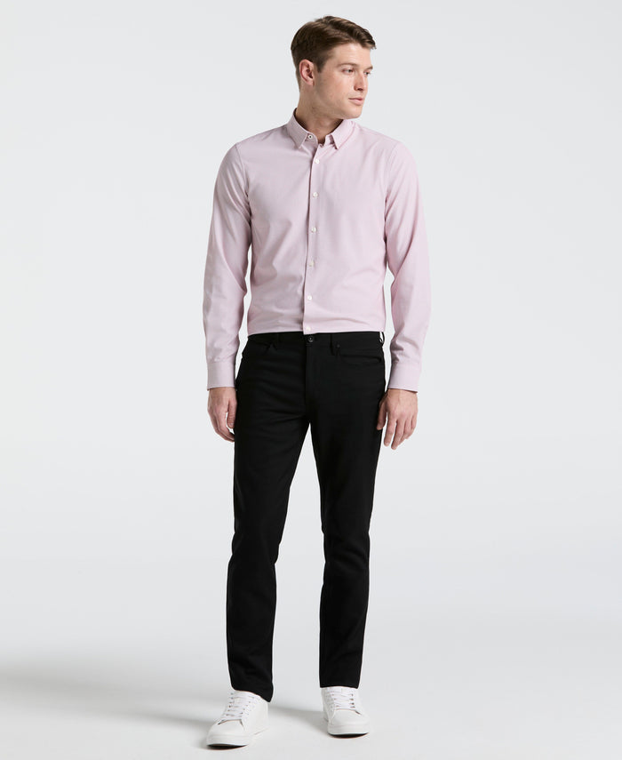 Slim Fit Float Pattern Shirt (Withered Rose)