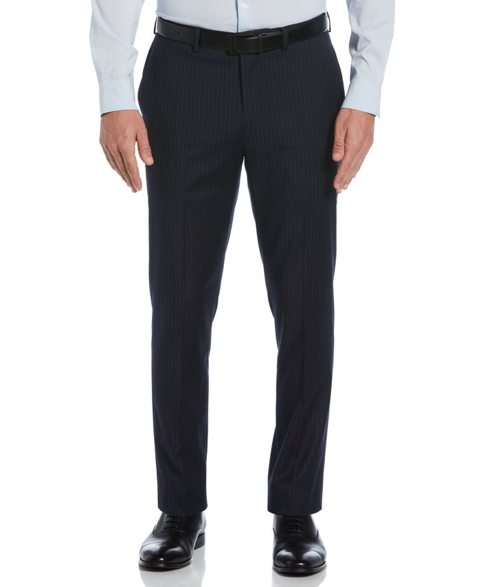Slim Fit Pinstripe Suit Pant (Navy/Grey)