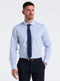 Stretch Plaid Shirt (Blue)