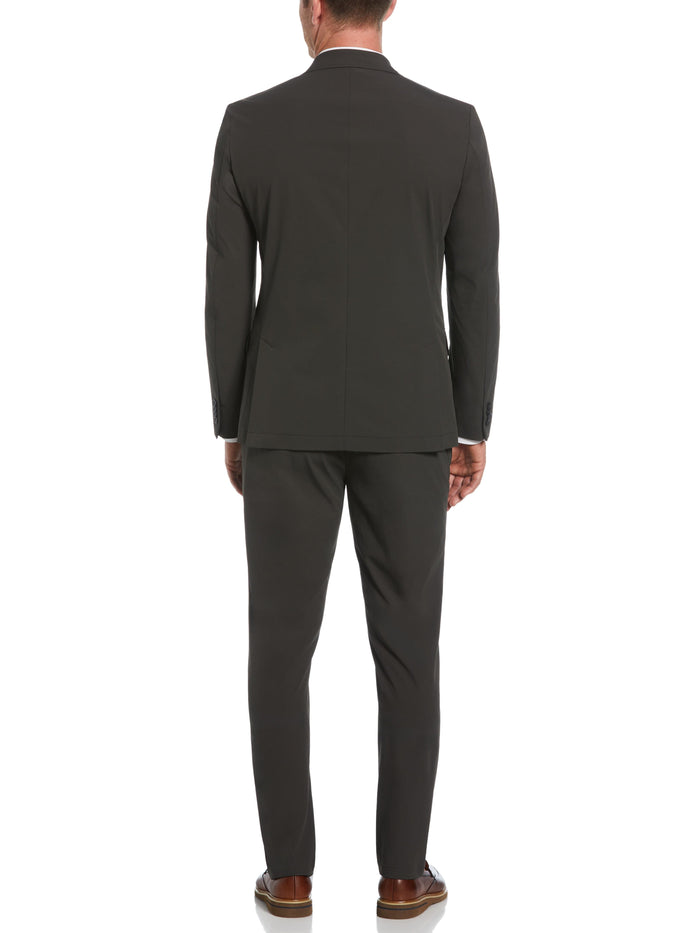 Slim Fit Solid Tech Suit Jacket (Olive)