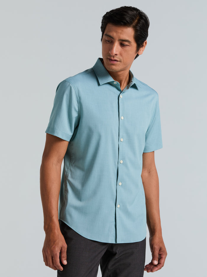 Slim Fit Short Sleeve Shirt (Arctic)