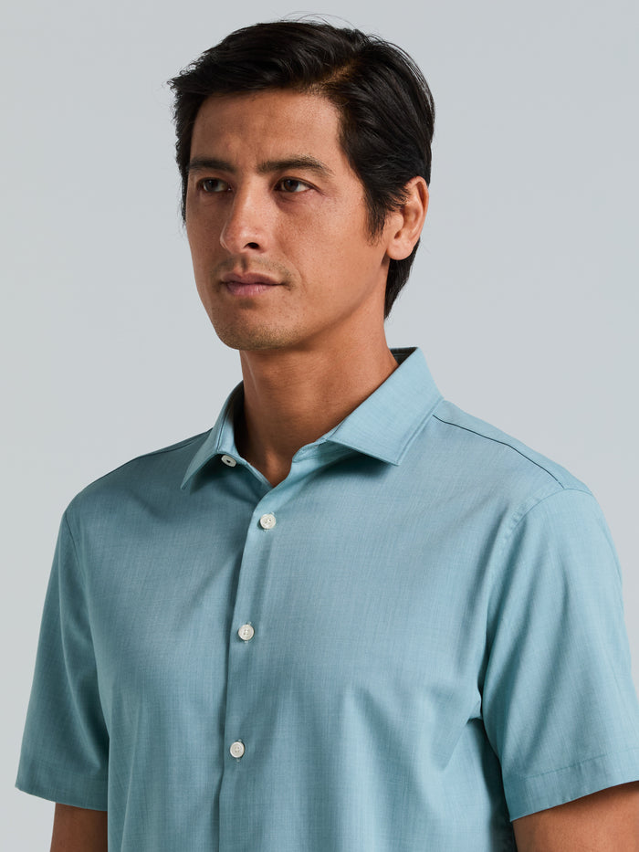 Slim Fit Short Sleeve Shirt (Arctic)